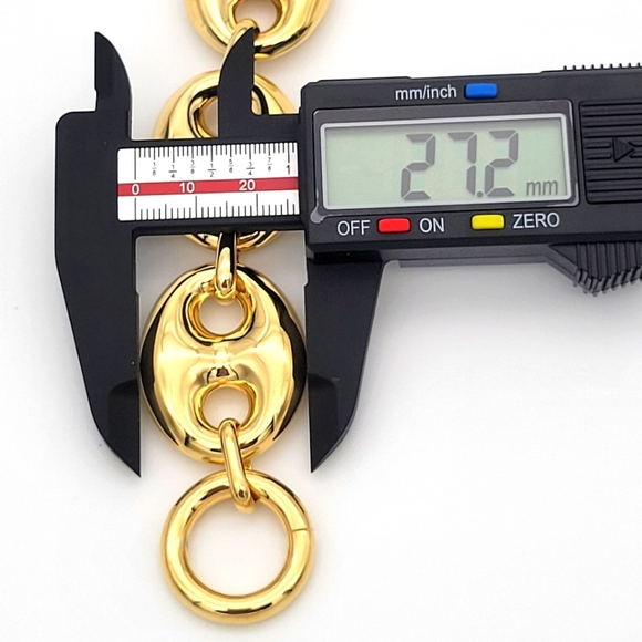 🇮🇹Mia Fiore Mariner Link 18kt Gold Plated/Bronze Bracelet - Picture 7 of 10